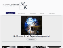 Tablet Screenshot of koehlmeier.com